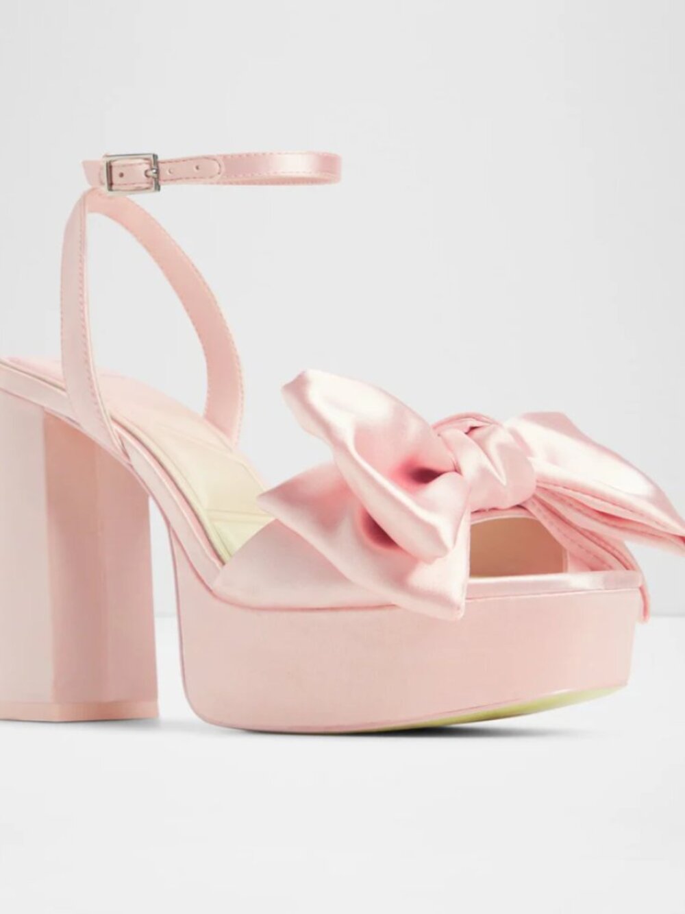 ALDO x Disney - "Stepsister" Pink Bow Heeled Sandals - Picture 4 of 7
